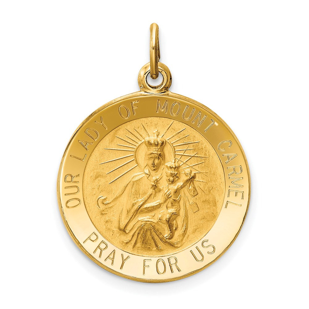 14k Our Lady of Mt. Carmel Medal Charm