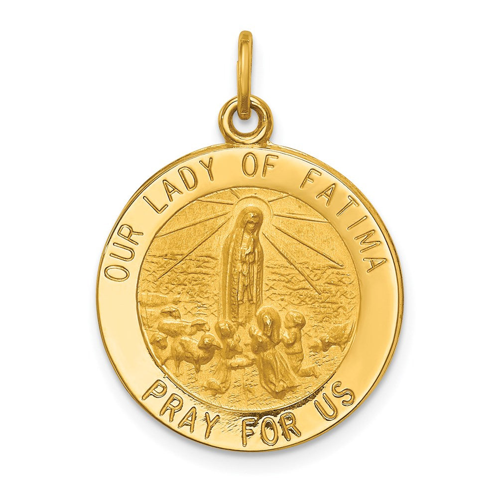 14k Our Lady of Fatima Medal Pendant