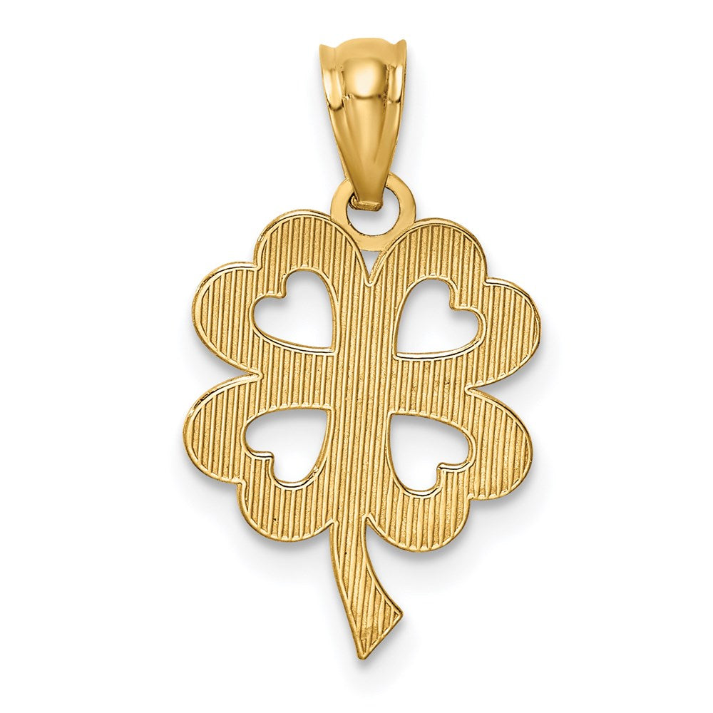 14k Four Leaf Clover Pendant