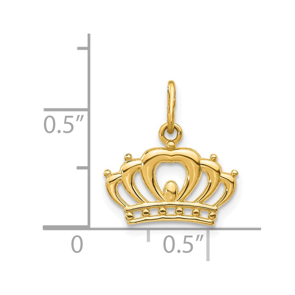 14k Crown Charm