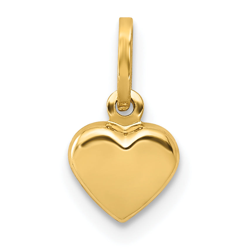 14k Small Hollow Heart Charm YC1063