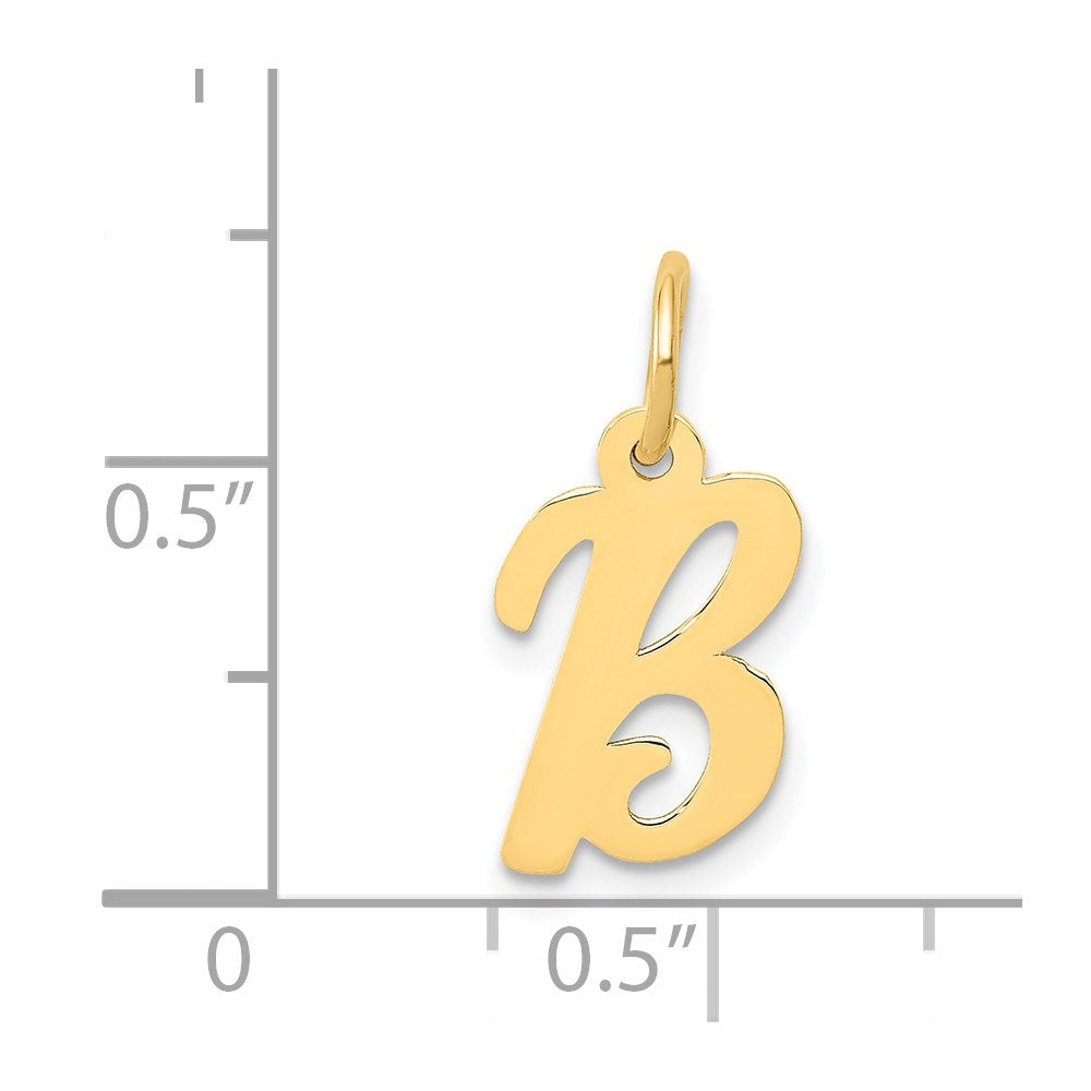 14k Small Script Letter B Initial Charm