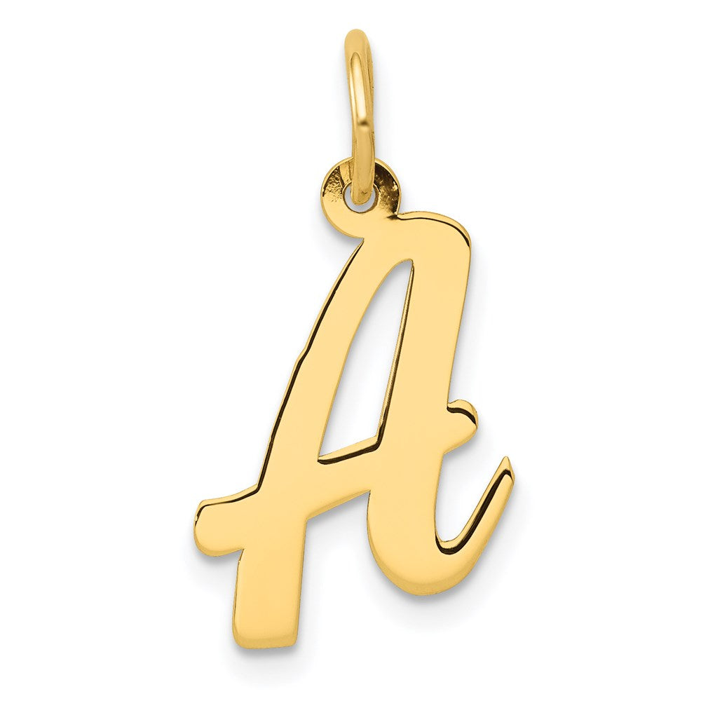 14k Medium Script Letter A Initial Charm