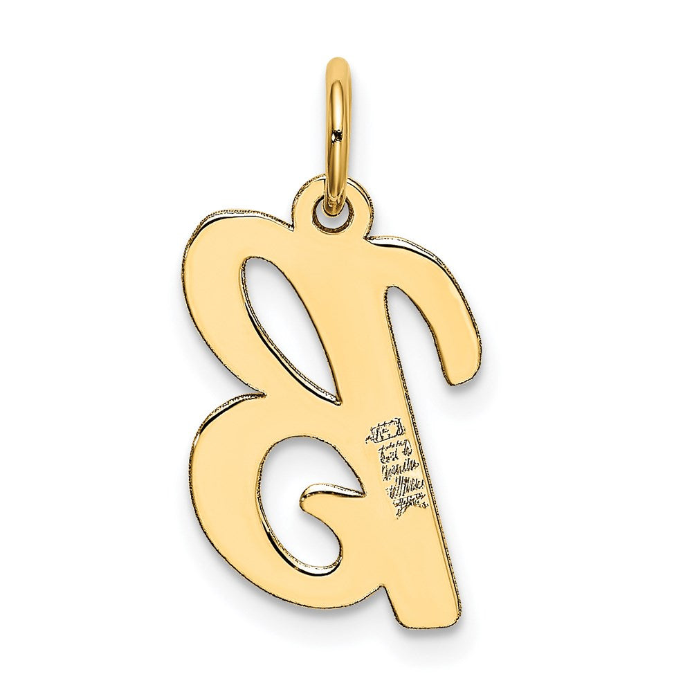 14k Medium Script Letter B Initial Charm