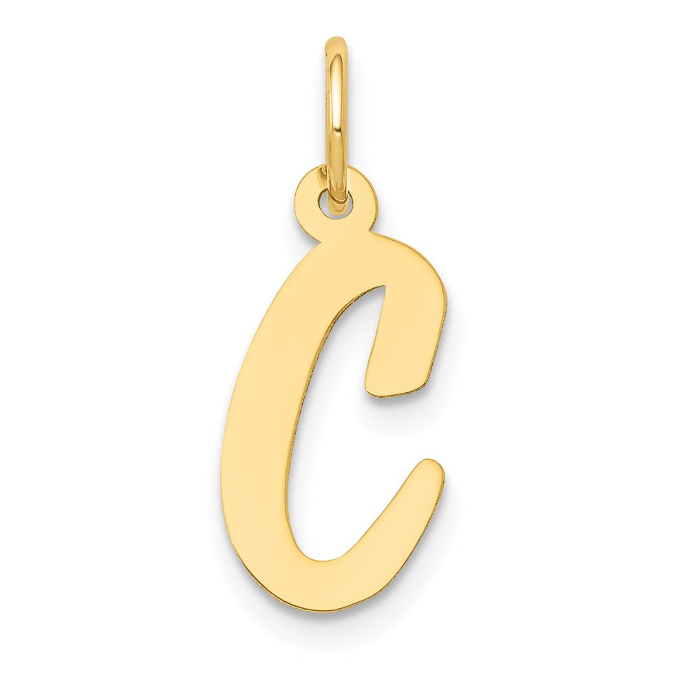 14k Medium Script Letter C Initial Charm