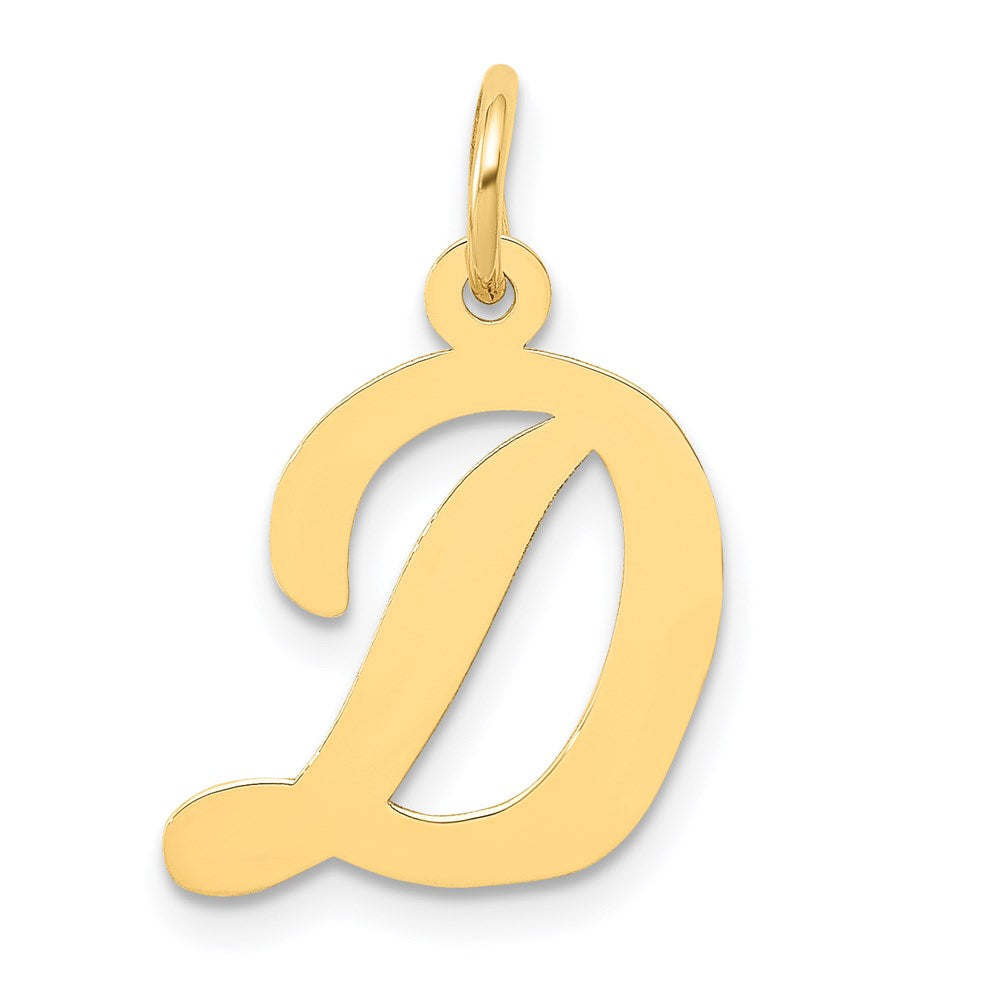 14k Medium Script Letter D Initial Charm