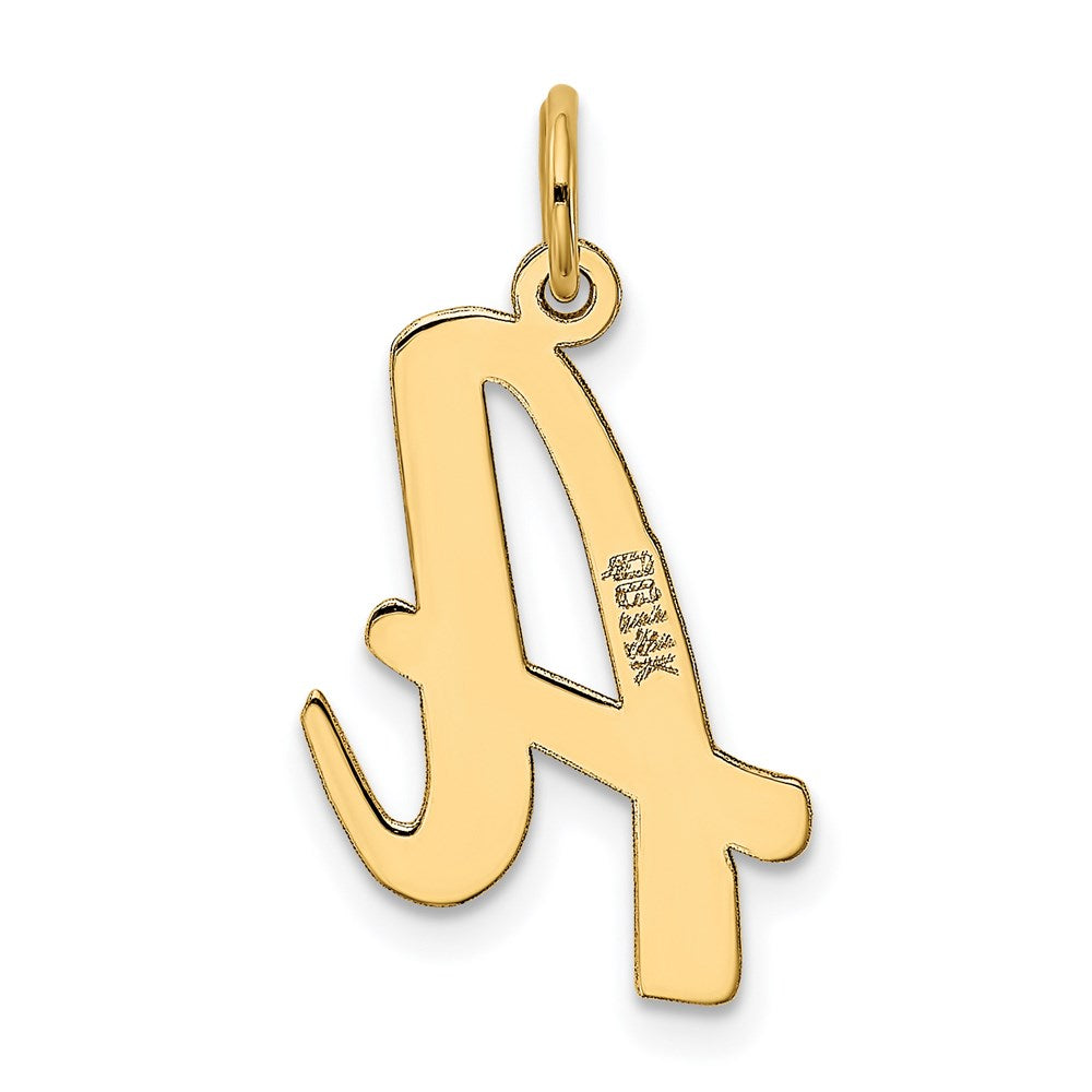 14k Large Script Letter A Initial Charm