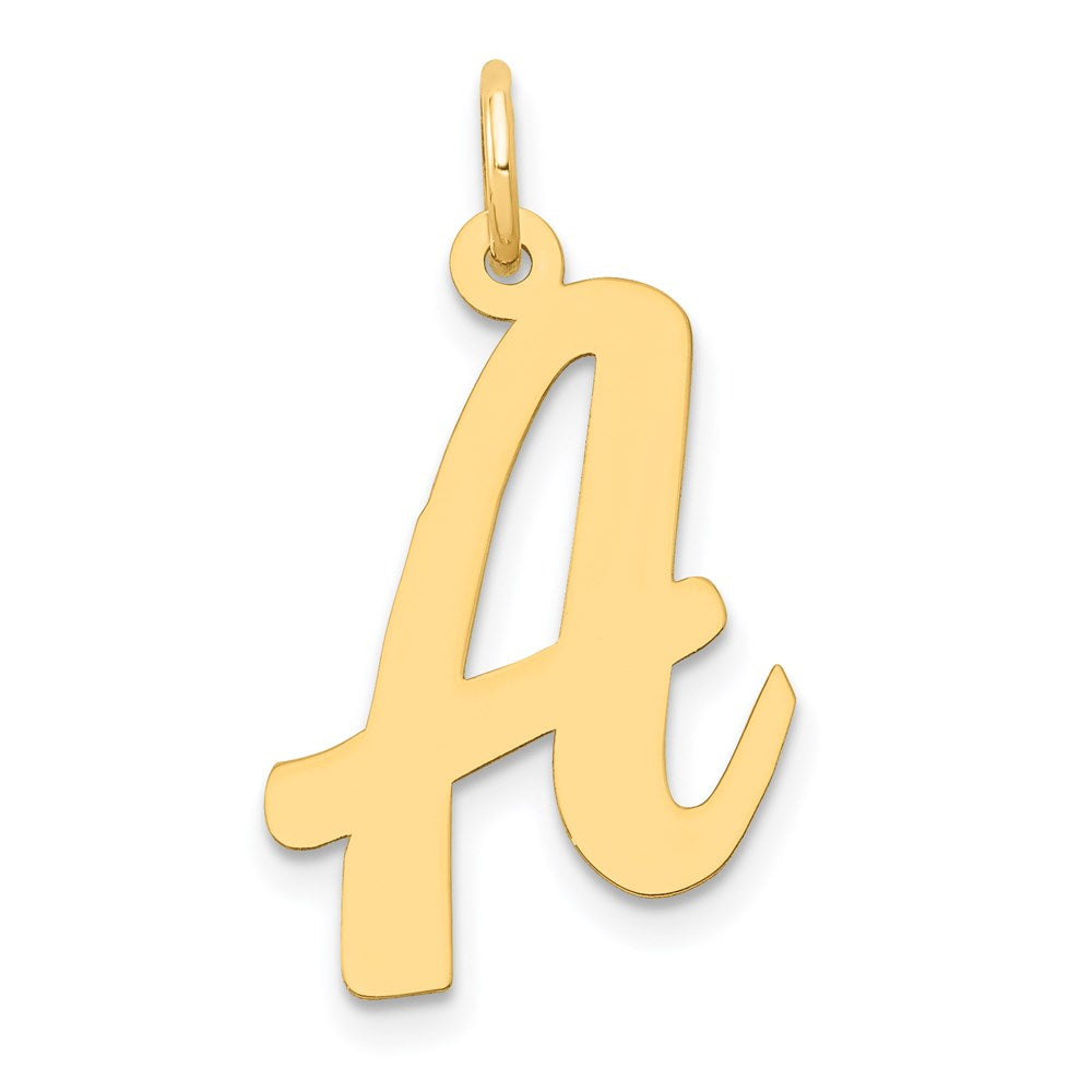 14k Large Script Letter A Initial Charm