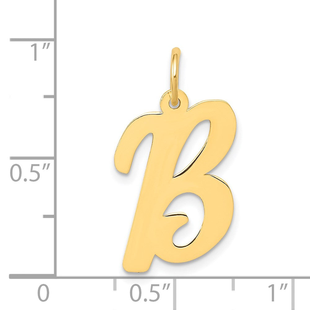 14k Large Script Letter B Initial Charm