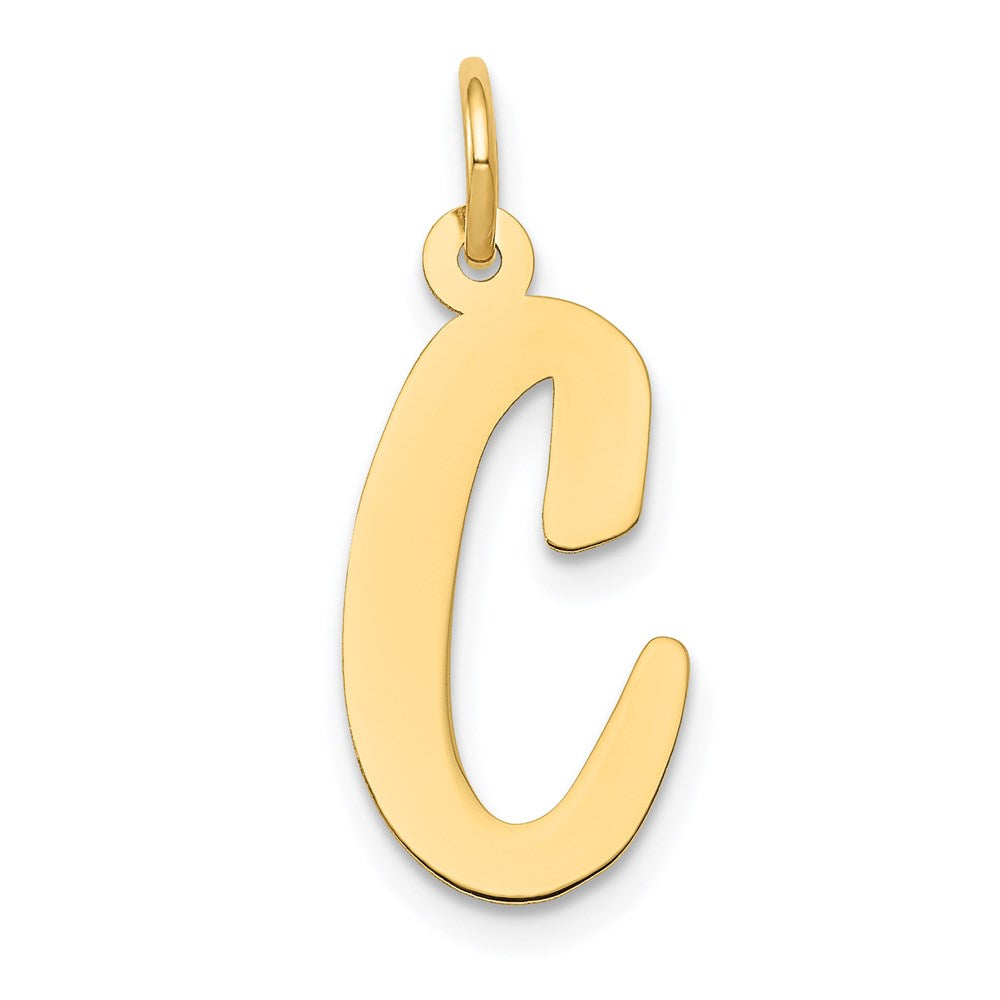 14k Large Script Letter C Initial Charm