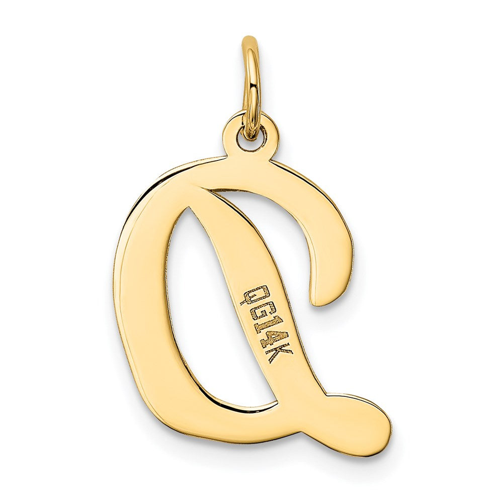 14k Large Script Letter D Initial Charm