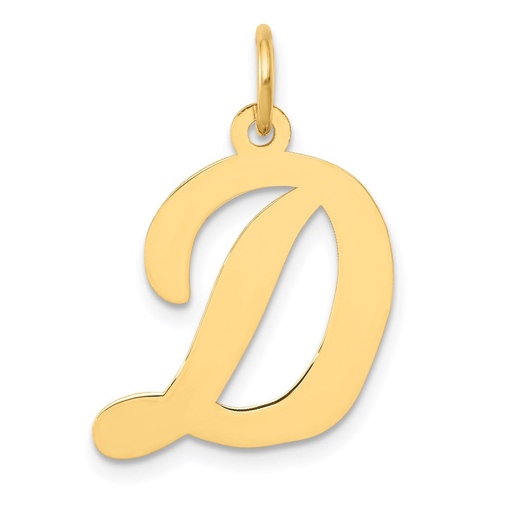 14k Large Script Letter D Initial Charm