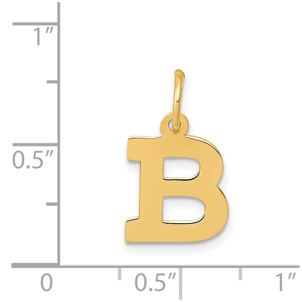 14k Small Block Letter B Initial Charm