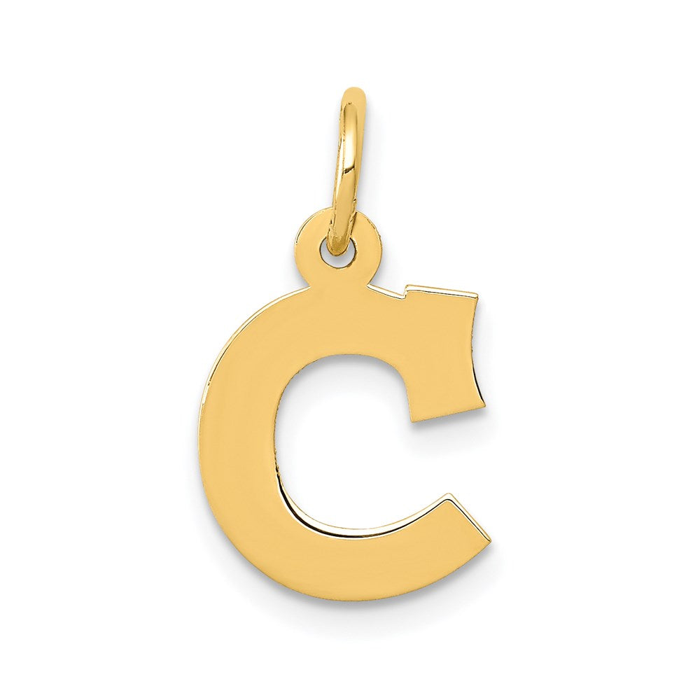 14k Small Block Letter C Initial Charm