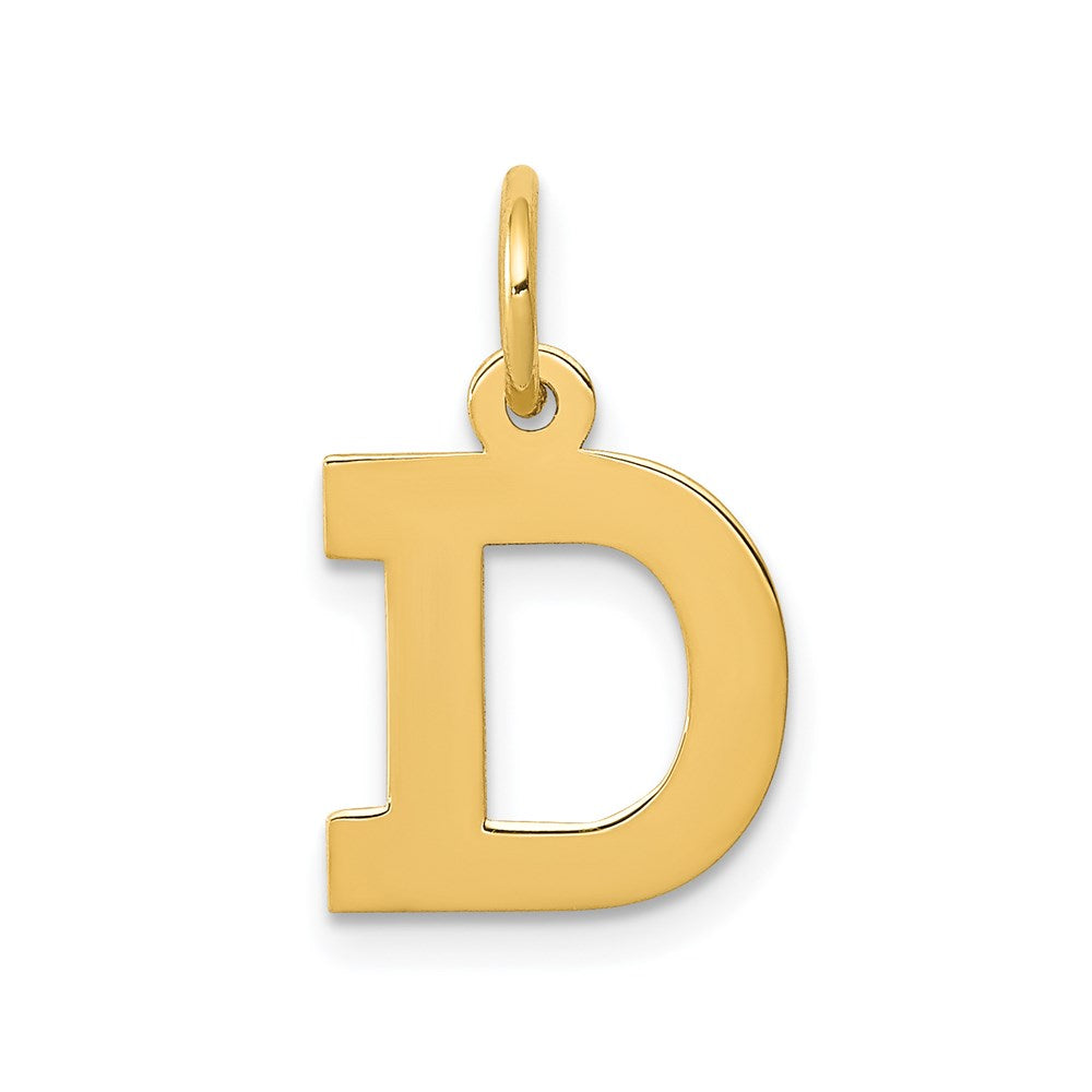 14k Small Block Letter D Initial Charm