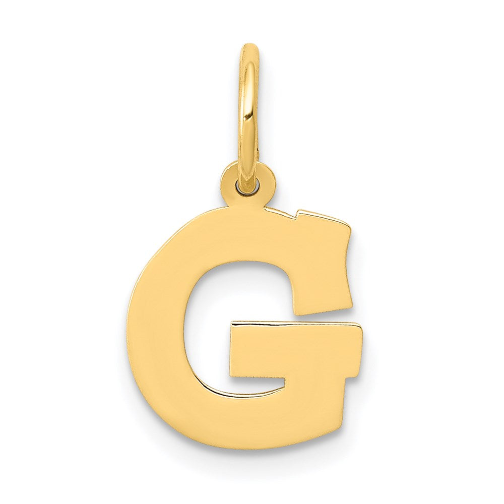 14k Small Block Letter G Initial Charm