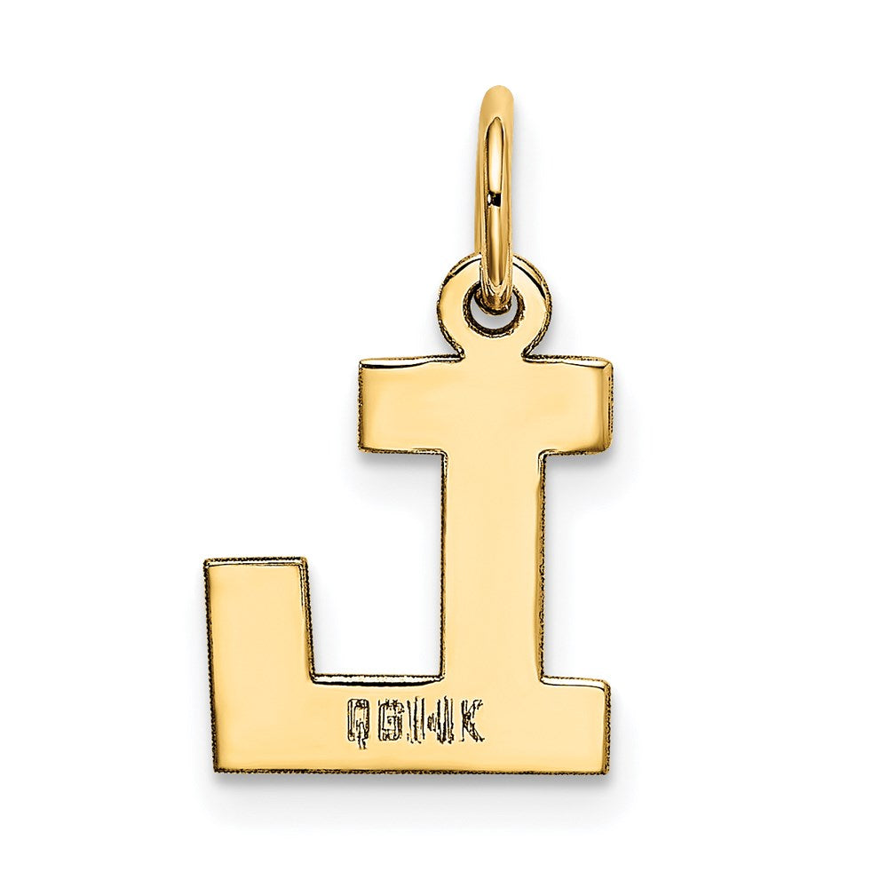 14k Small Block Letter L Initial Charm