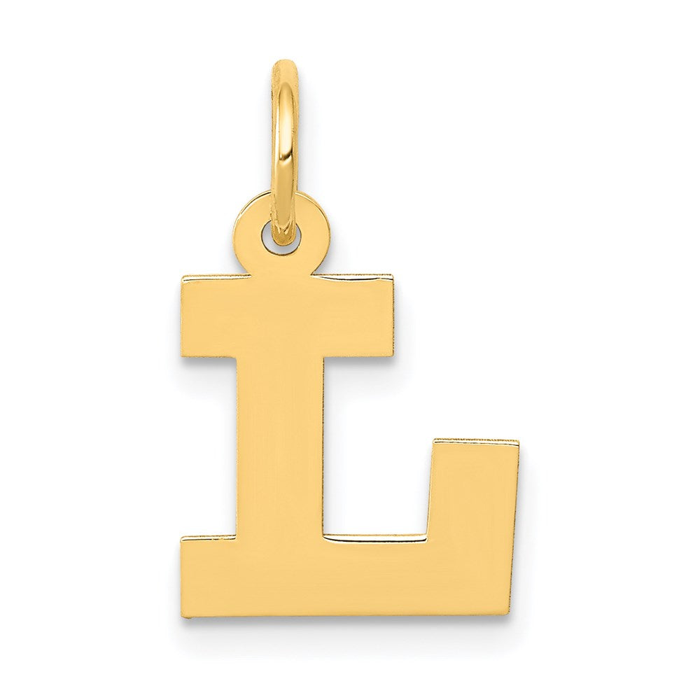 14k Small Block Letter L Initial Charm