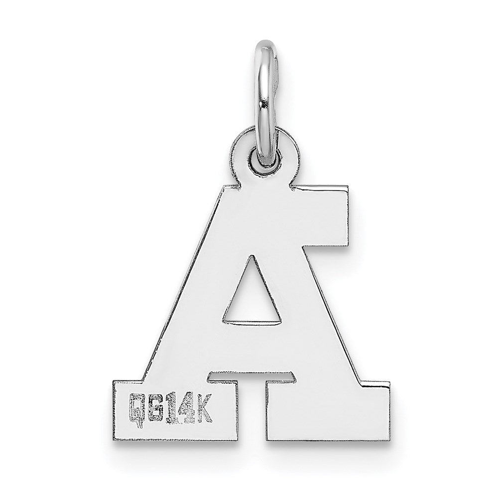 14KW Small Block Letter A Initial Charm