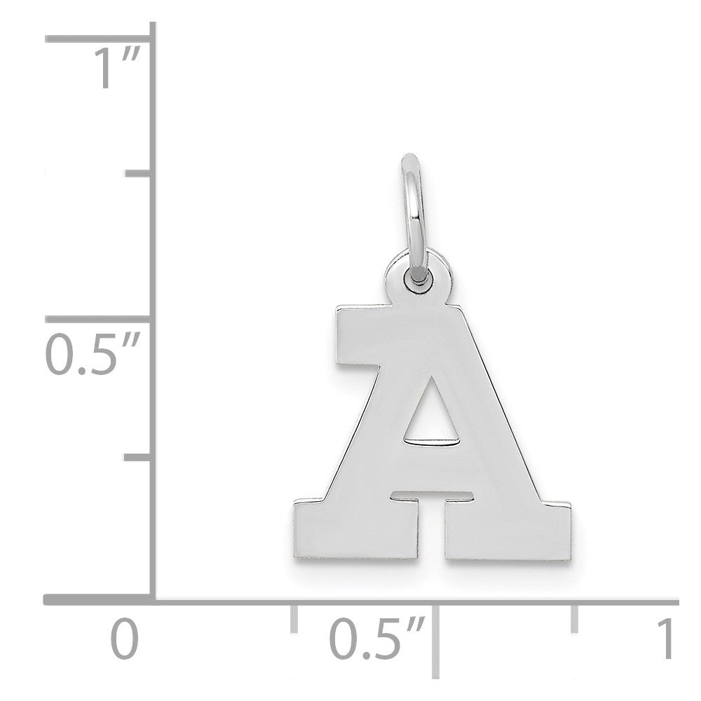 14KW Small Block Letter A Initial Charm