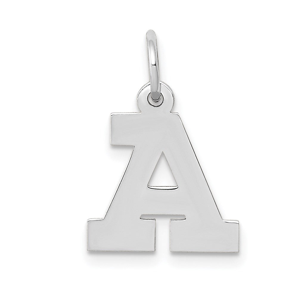 14KW Small Block Letter A Initial Charm