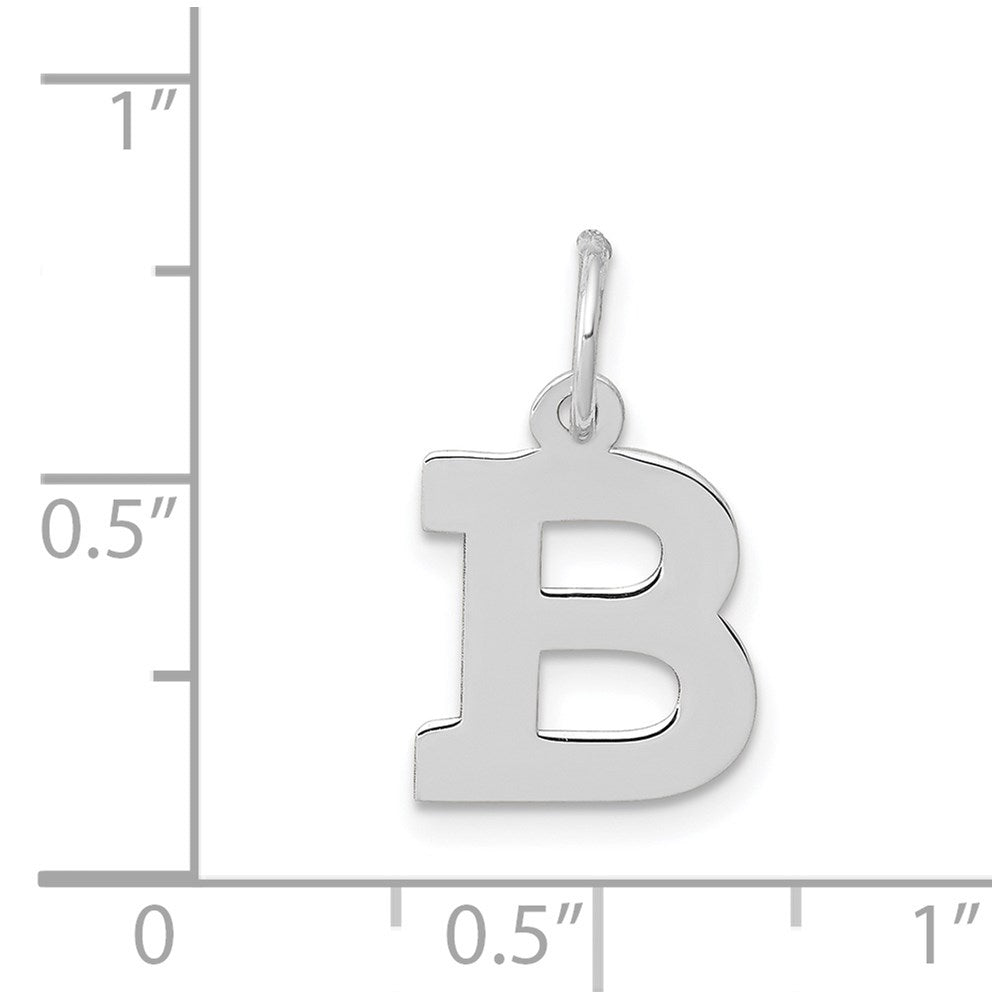 14KW Small Block Letter B Initial Charm