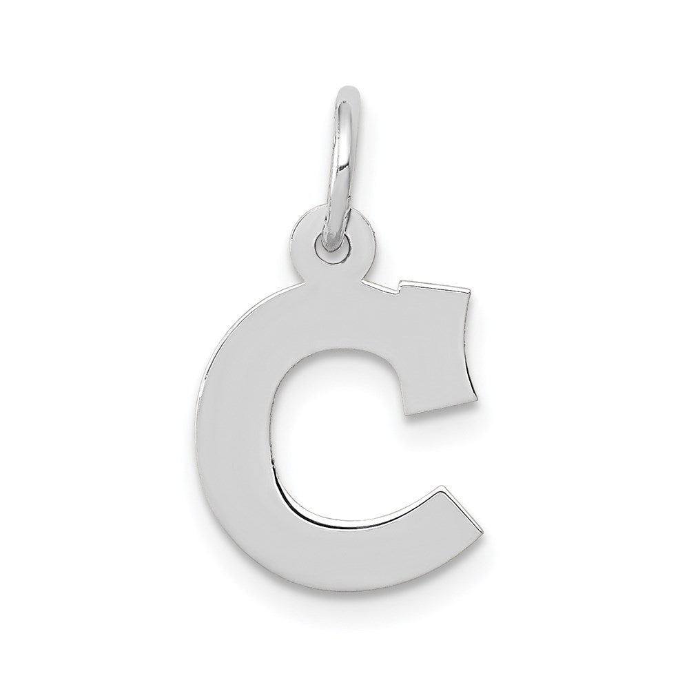 14KW Small Block Letter C Initial Charm