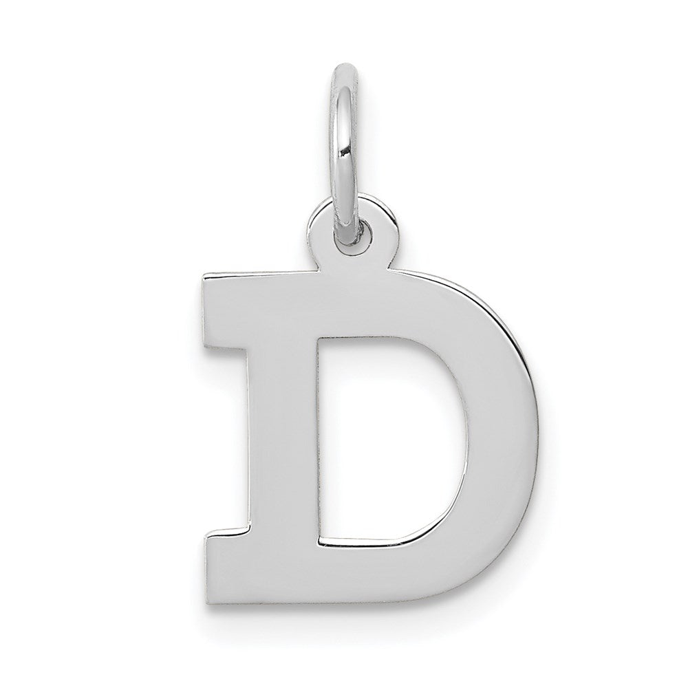 14KW Small Block Letter D Initial Charm