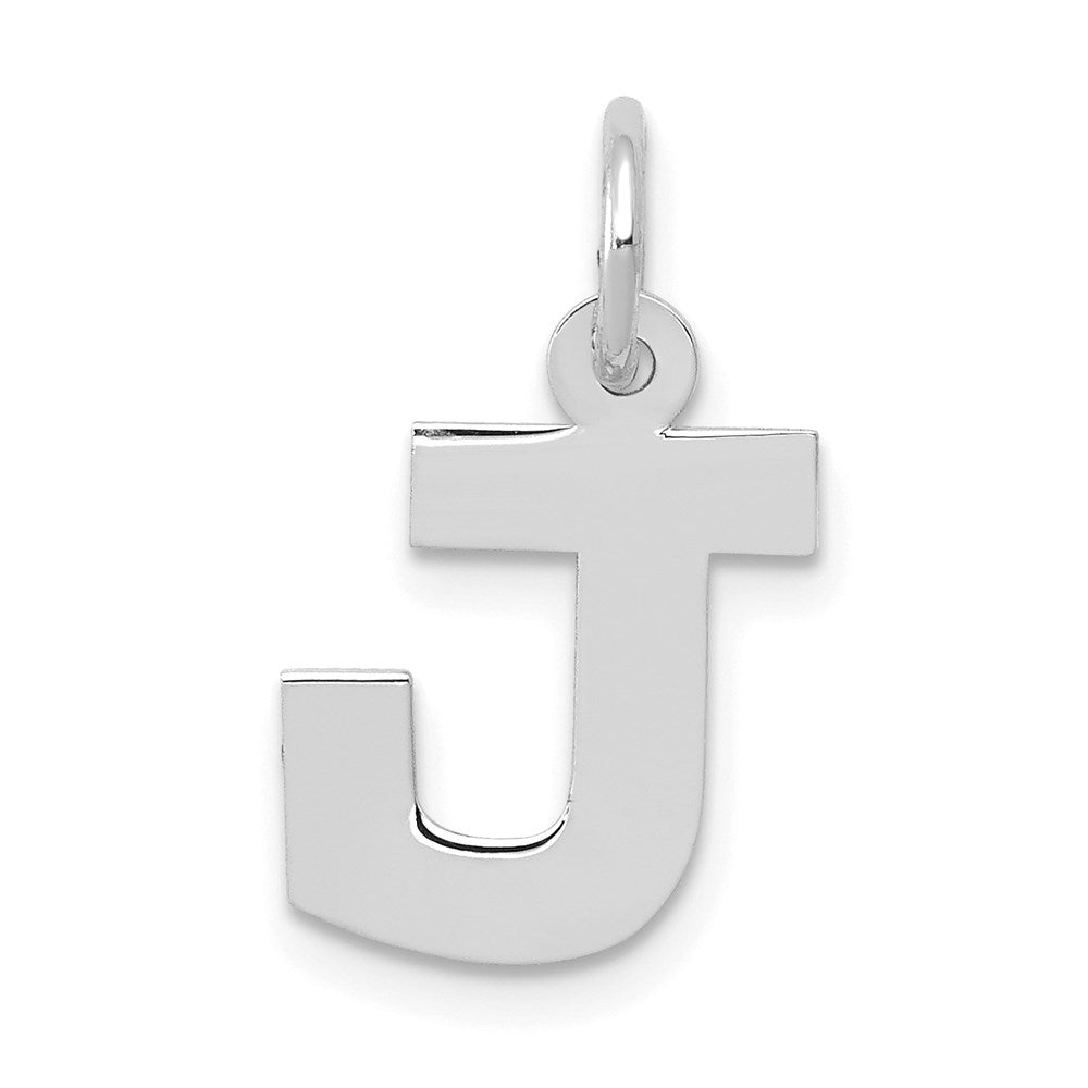 14KW Small Block Letter J Initial Charm