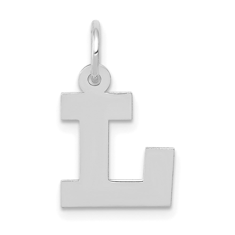 14KW Small Block Letter L Initial Charm