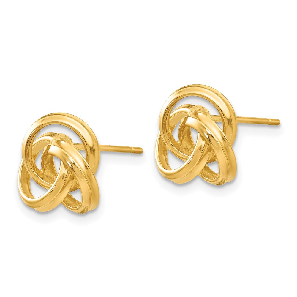 14k Polished Love Knot Post Earrings