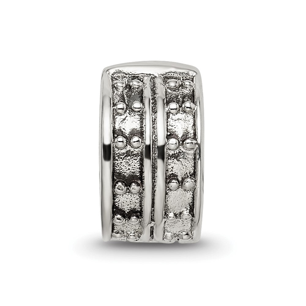 Sterling Silver Reflections Hinged Dotted Clip Bead