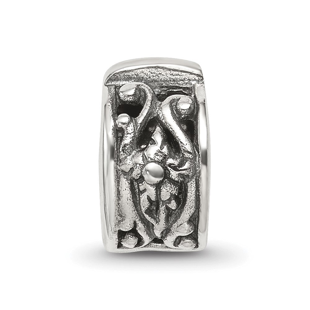 Sterling Silver Reflections Hinged Floral Clip Bead