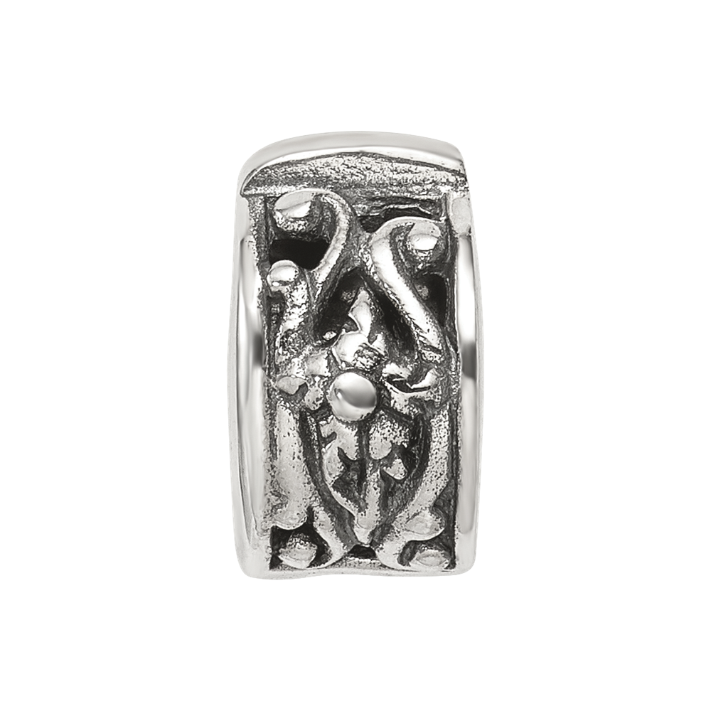 Sterling Silver Reflections Hinged Floral Clip Bead