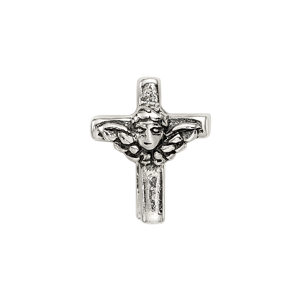 Sterling Silver Reflections Kids Angel Cross Bead