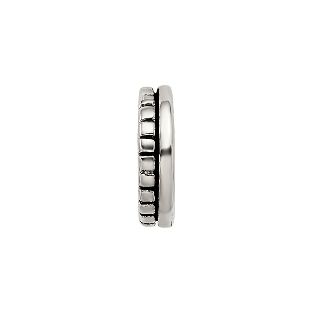 Sterling Silver Reflections Notched Spacer Bead