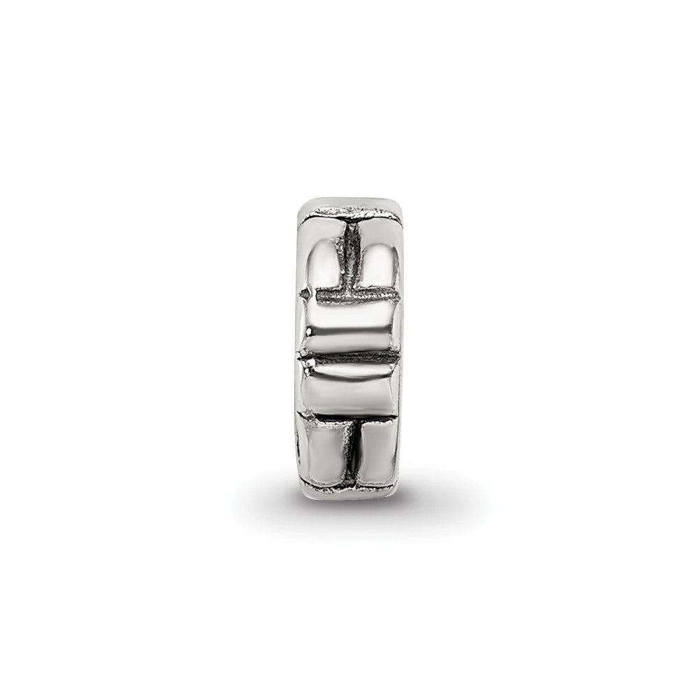 Sterling Silver Reflections Notched Spacer Bead