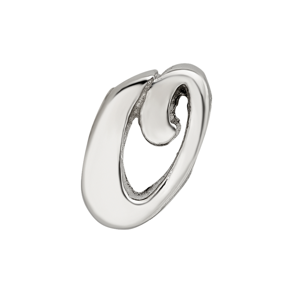 Sterling Silver Reflections Letter O Script Bead