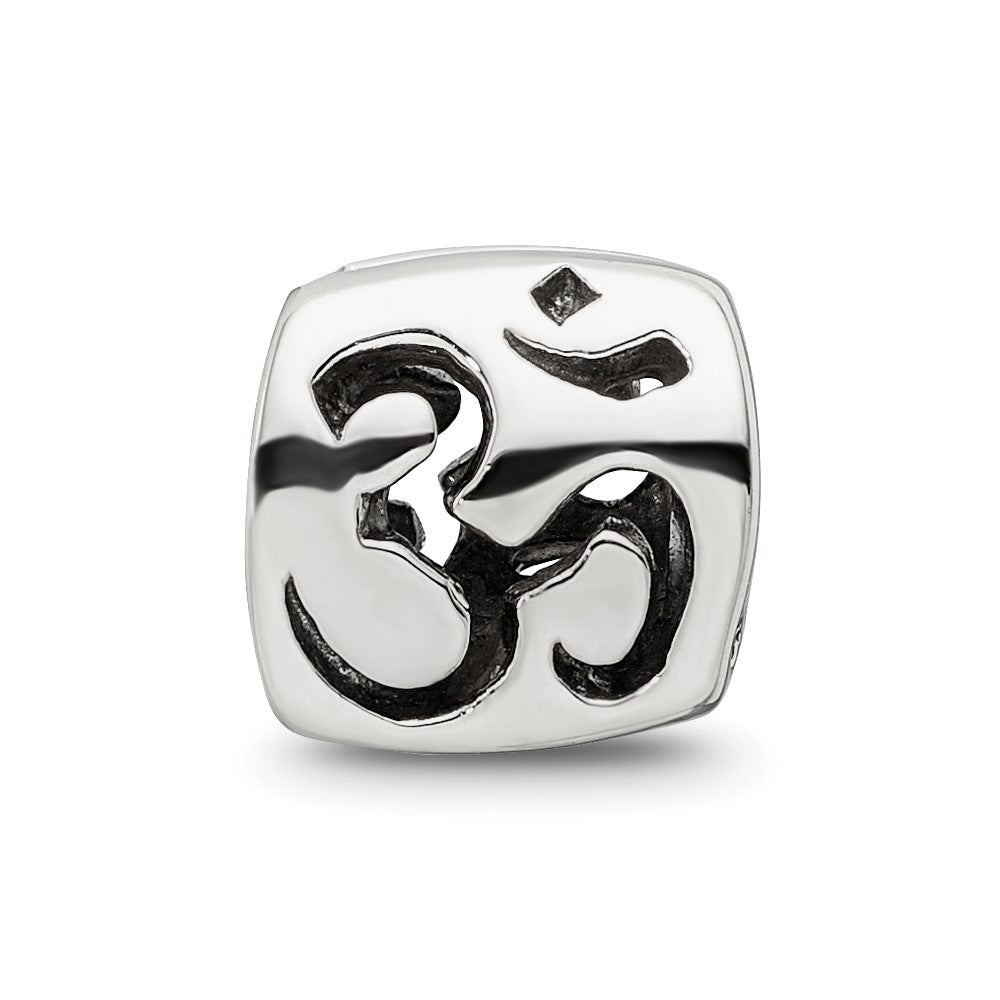 Sterling Silver Reflections Om Symbol Bead