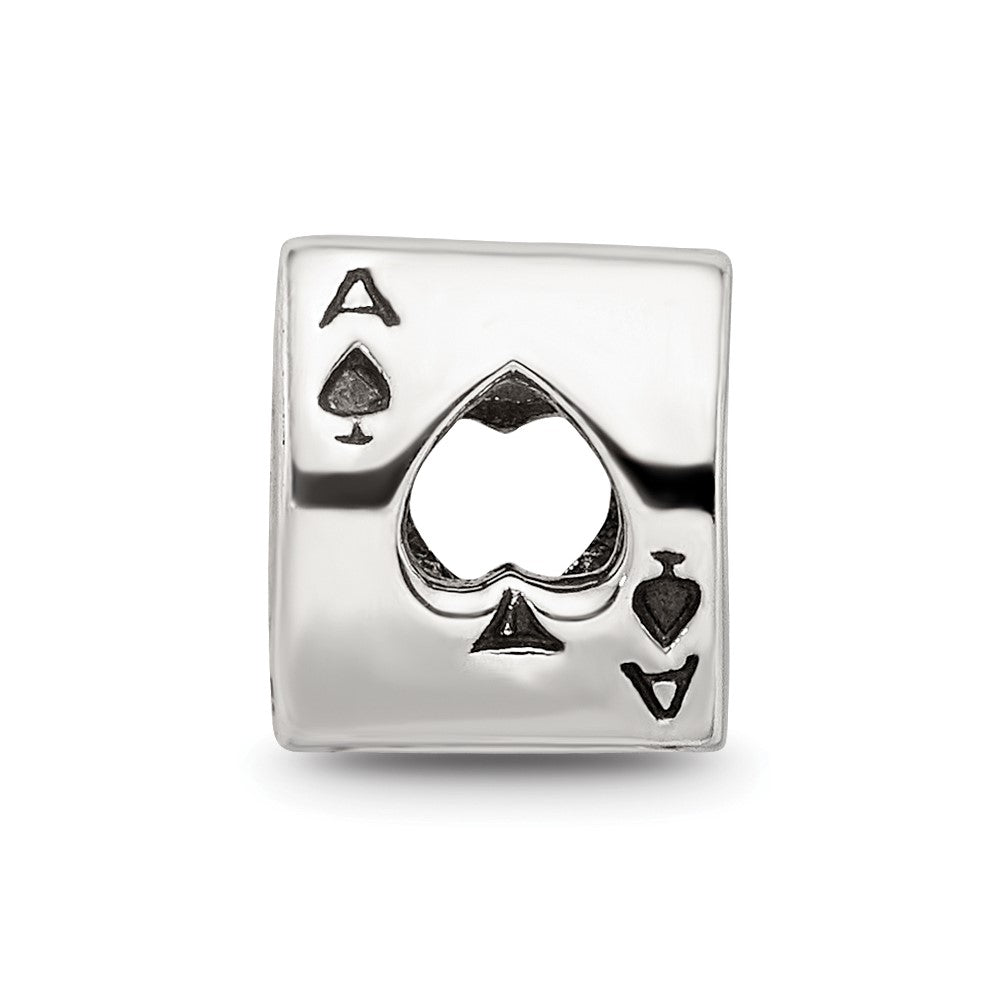 Sterling Silver Reflections Ace Card Bead