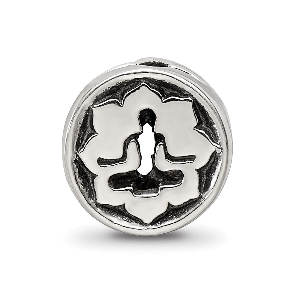 Sterling Silver Reflections Yoga Lotus Bead