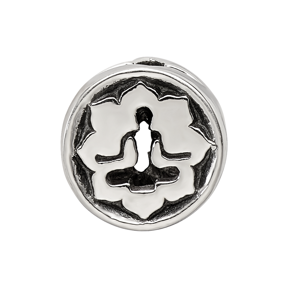 Sterling Silver Reflections Yoga Lotus Bead