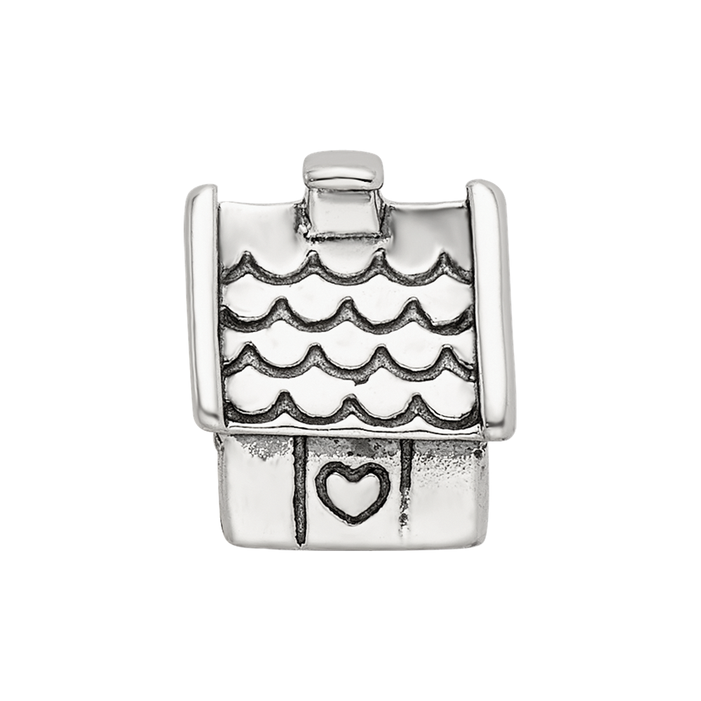 Sterling Silver Reflections House Bead