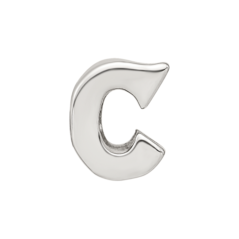 Sterling Silver Reflections Letter C Bead