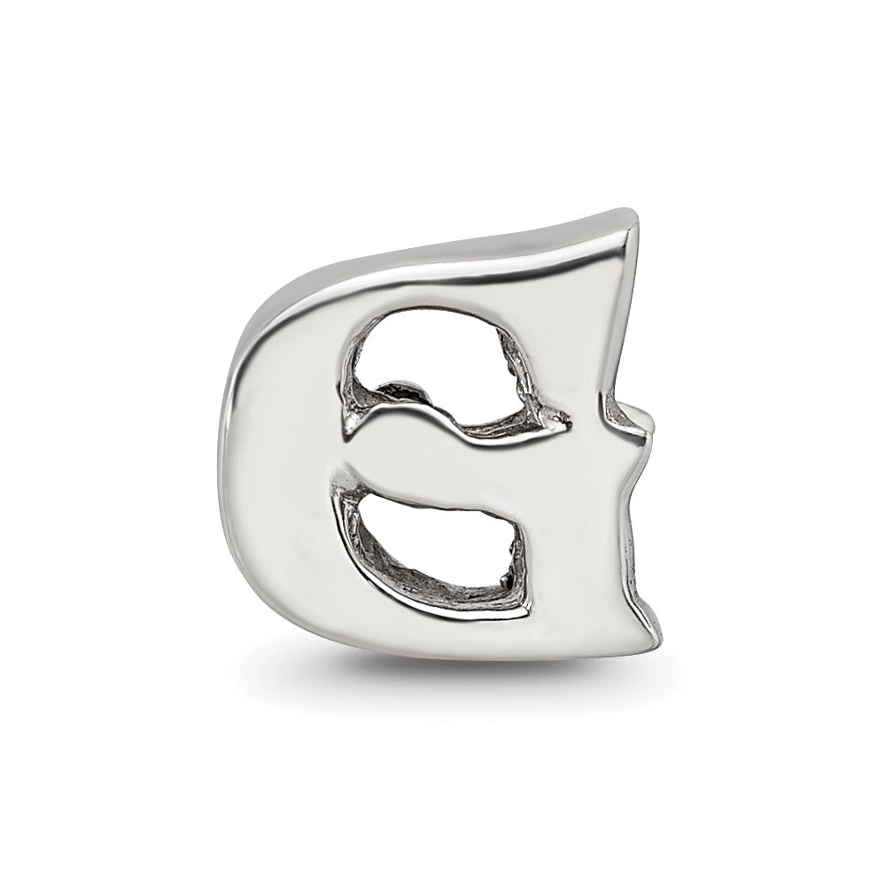 Sterling Silver Reflections Letter G Bead