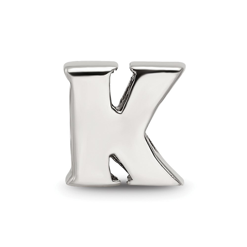 Sterling Silver Reflections Letter K Bead