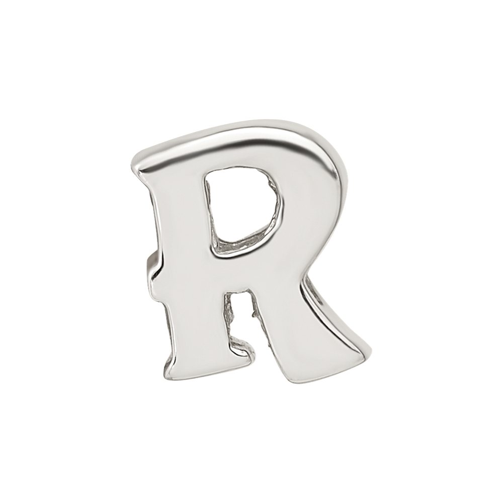 Sterling Silver Reflections Letter R Bead