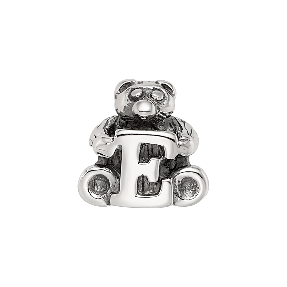 Sterling Silver Reflections Kids Letter E Bead