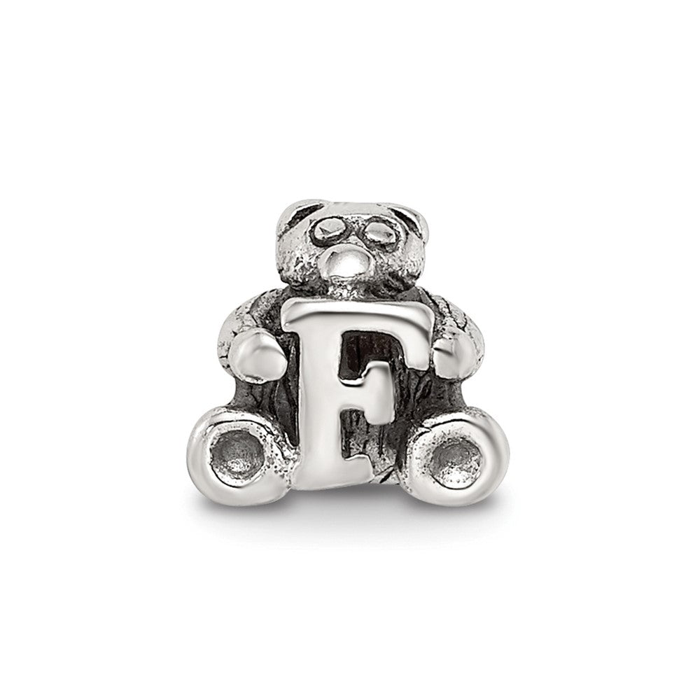 Sterling Silver Reflections Kids Letter F Bead