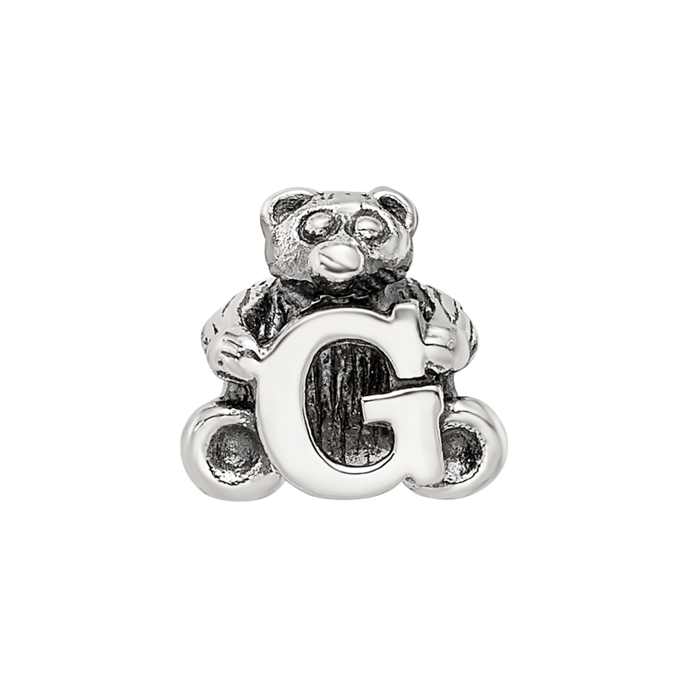 Sterling Silver Reflections Kids Letter G Bead